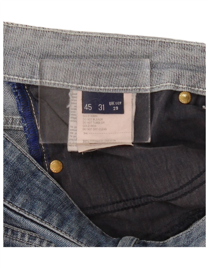 Jeans retos femininos Trussardi W29 L33 algodão azul