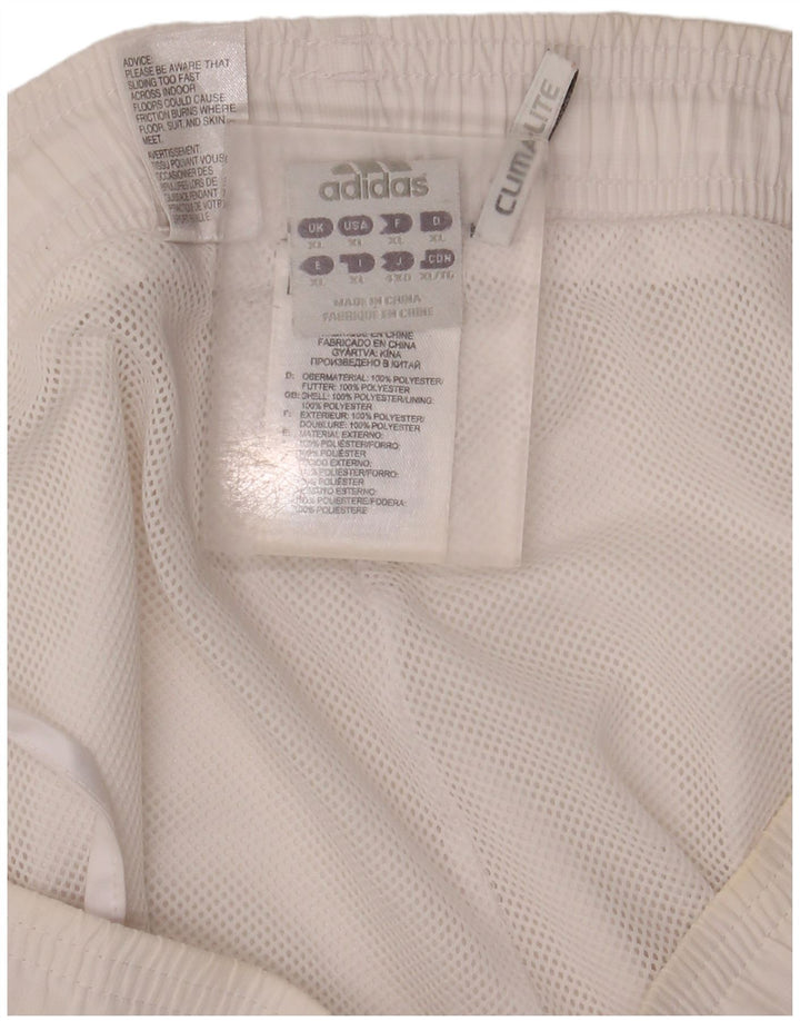 Adidas Mens Climalite Bermuda Sport Shorts XL Branco Poliéster