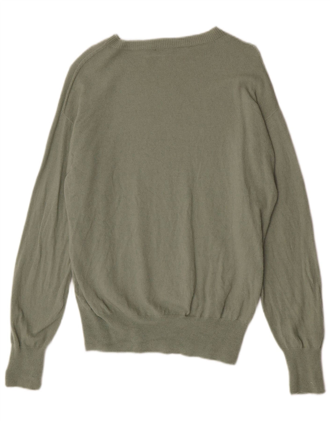 Suéter feminino Zara com gola canoa Reino Unido 14 lã cáqui média
