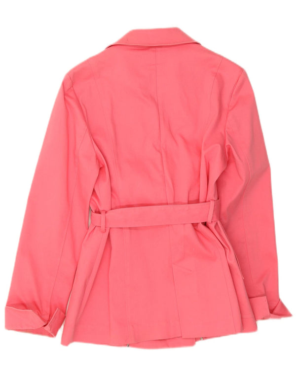 Casaco impermeável feminino Aquascutum UK 12 rosa médio