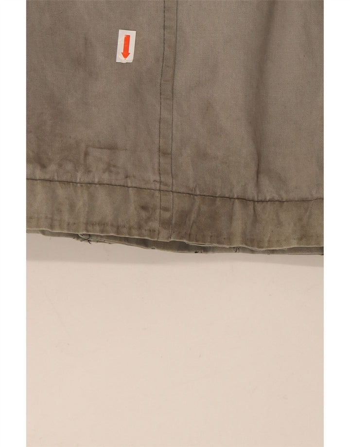 Casaco corta-vento masculino TIMBERLAND com capuz UK 38 algodão cinza médio