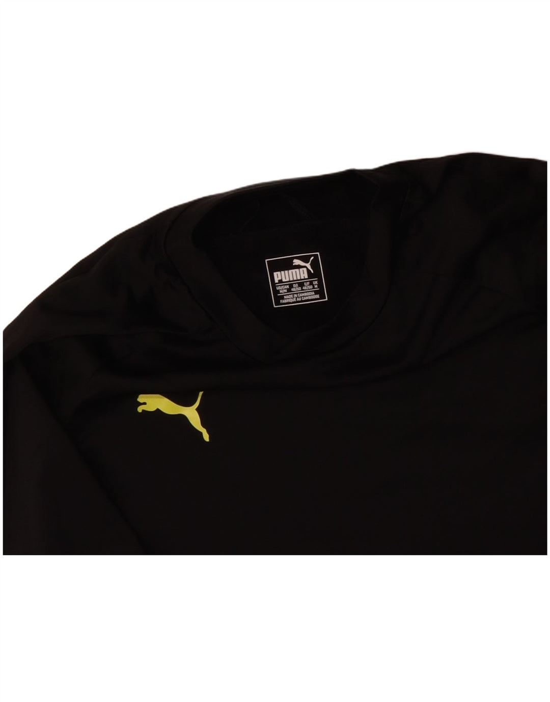 PUMA Mens Top Manga Longa Médio Poliéster Preto