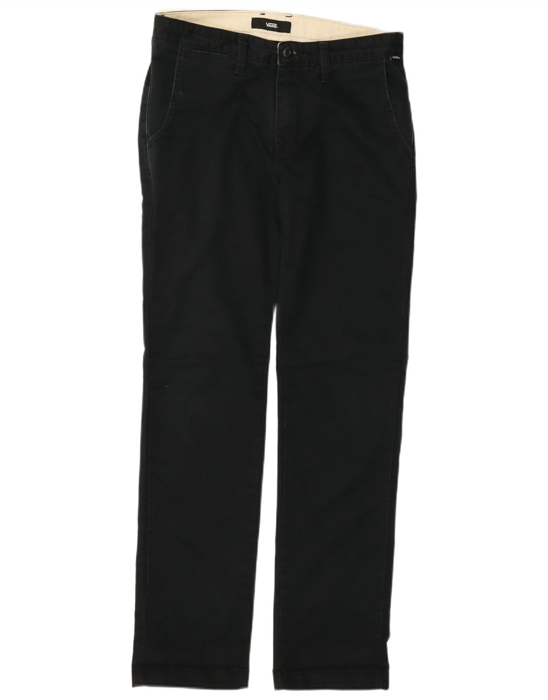 Calças VANS masculinas Straight Chino W30 L32 Azul Marinho Algodão