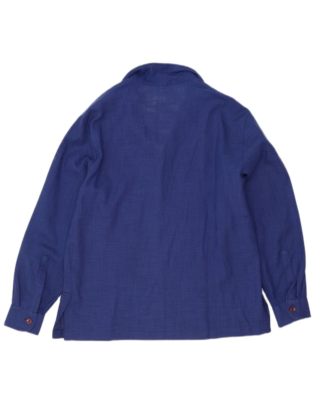 Blusa feminina vintage UK 16 grande azul