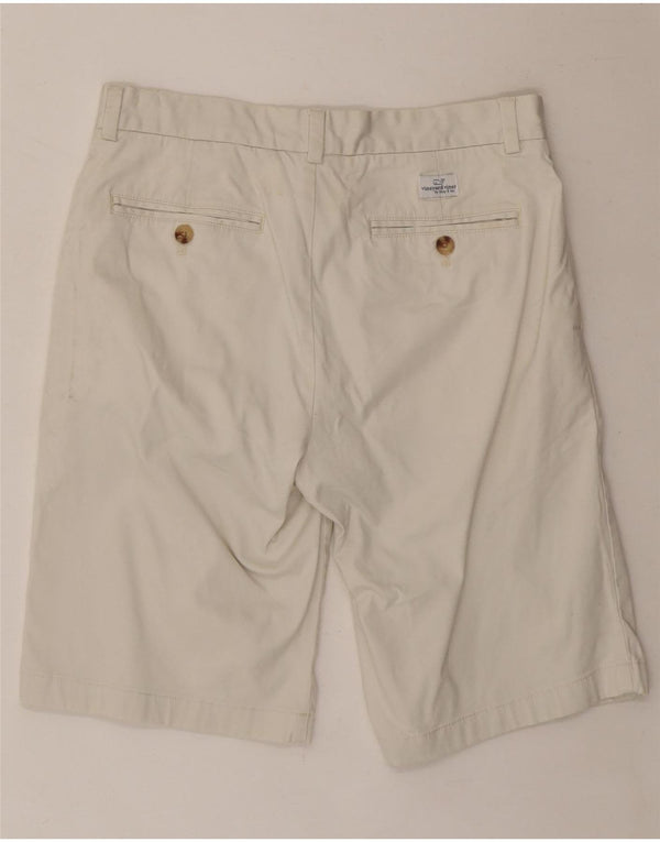 VINEYARD VINES Mens Chino Shorts W30 Médio Algodão Branco