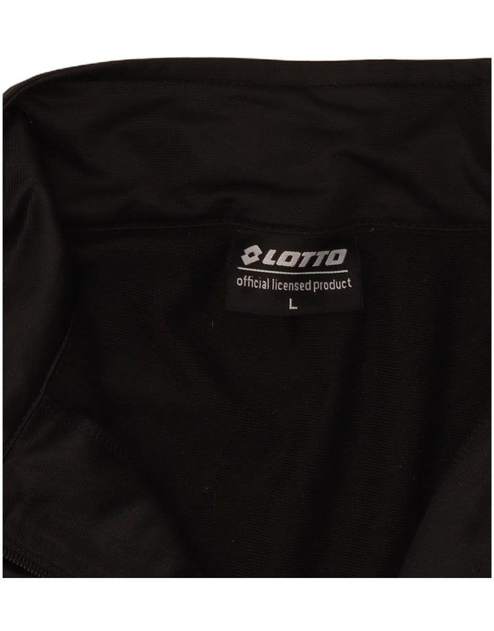 LOTTO Mens Treino Top Jaqueta Grande Poliéster Preto