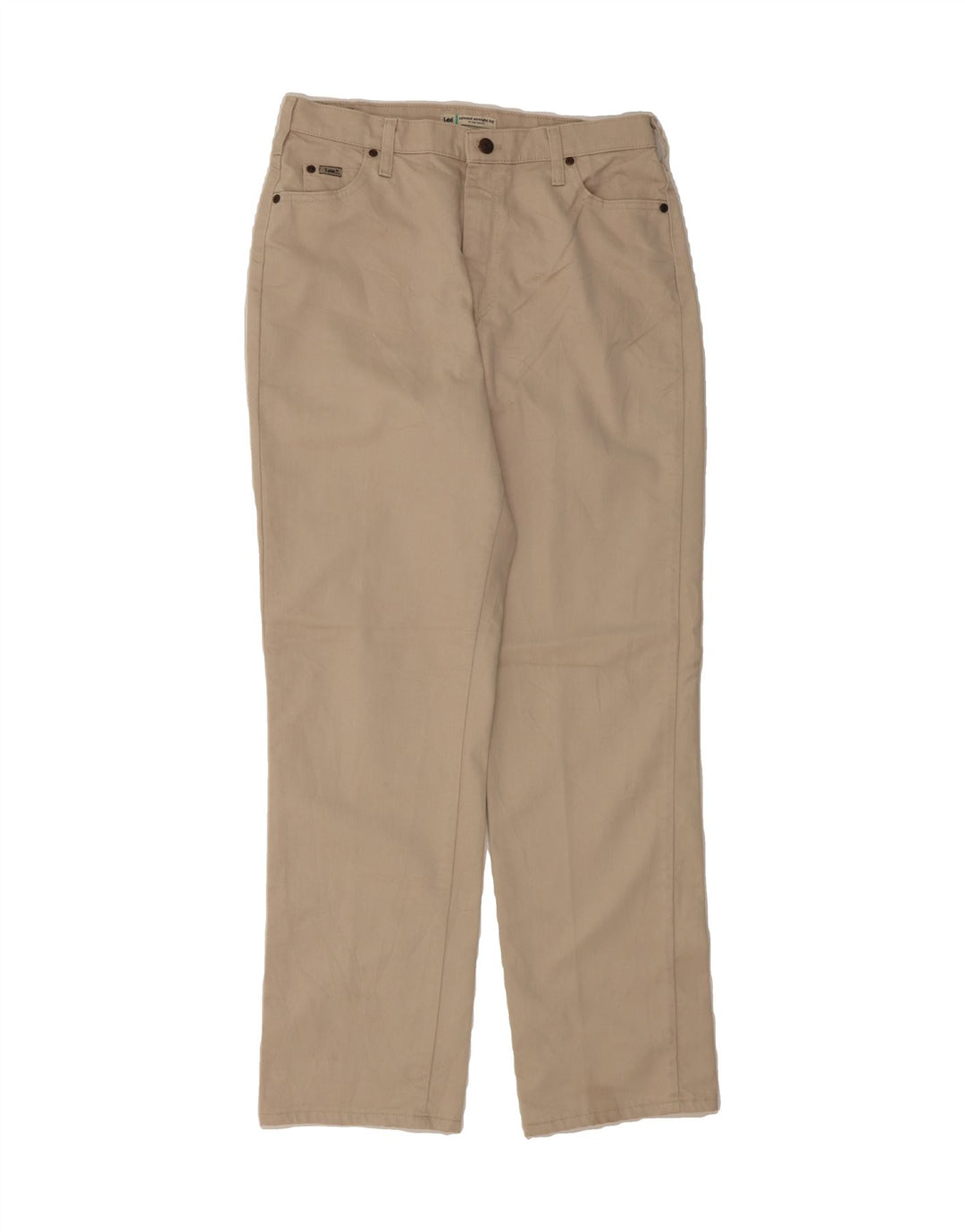 LEE Womens Relaxed Fit Straight Jeans US 12 Large W32 L33 Beige Cotton Vintage Lee and Second-Hand Lee from Messina Hembry 