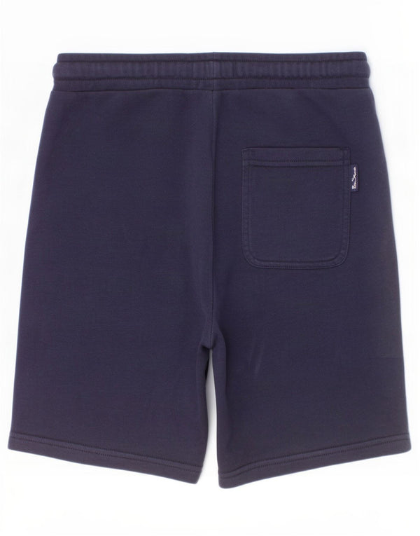 Shorts esportivos gráficos Ben Sherman para meninos 12-13 anos azul marinho algodão