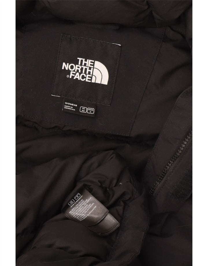 Casaco acolchoado com capuz grande THE NORTH FACE UK 6 XS preto nylon