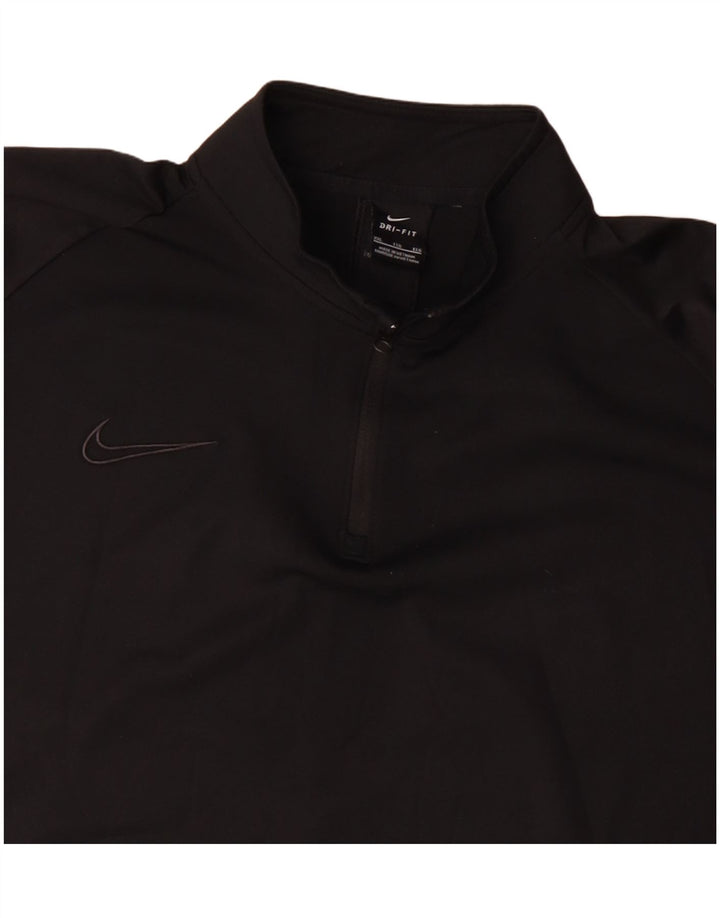 Pulôver masculino Nike Dri Fit com zíper e gola alta 2XL poliéster preto