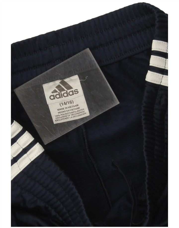Calças de treino Adidas menino 14-15 anos azul marinho poliéster