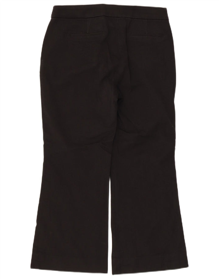 J. CREW Calça feminina cortada EUA 6 médio W30 L24 algodão preto