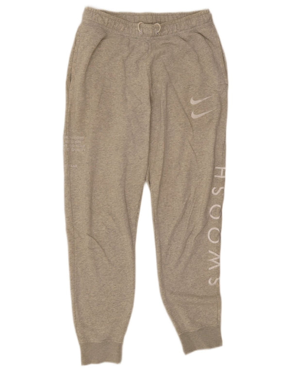 Calça esportiva Nike masculina Swoosh Graphic Joggers pequena cinza manchada