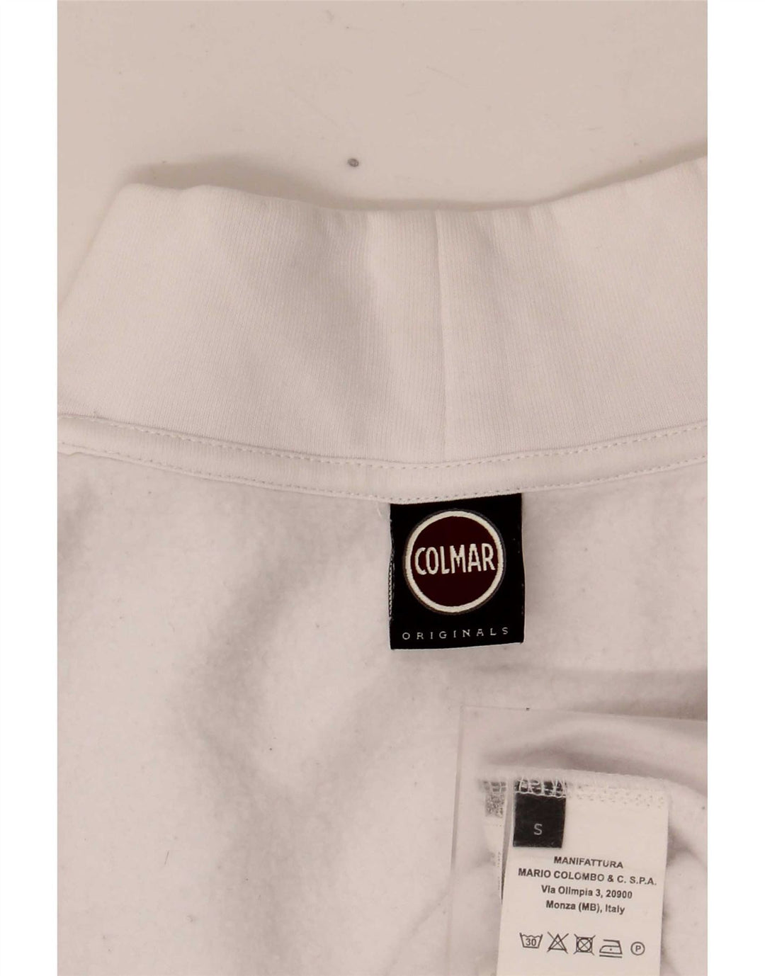 Colmar feminino oversized moletom jumper UK 10 pequeno algodão branco