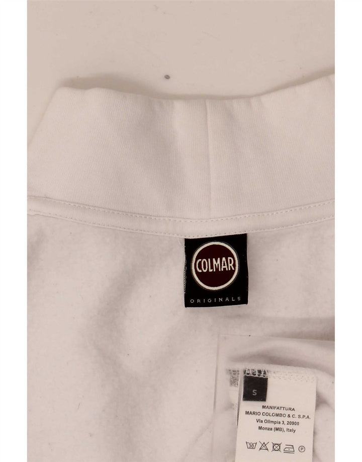 Colmar feminino oversized moletom jumper UK 10 pequeno algodão branco