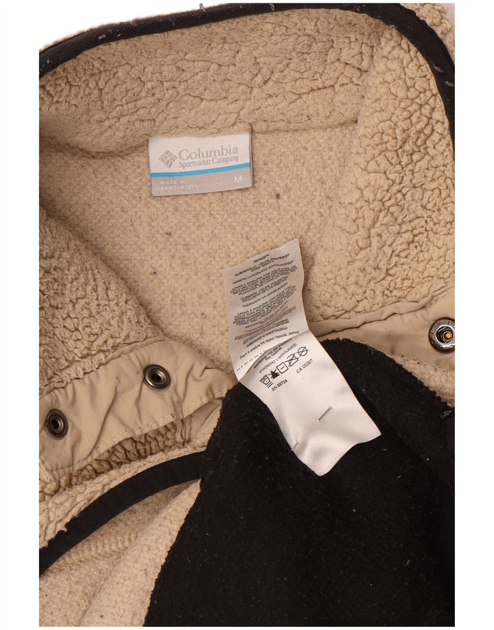 Suéter masculino Columbia de lã com gola redonda e poliéster bege médio