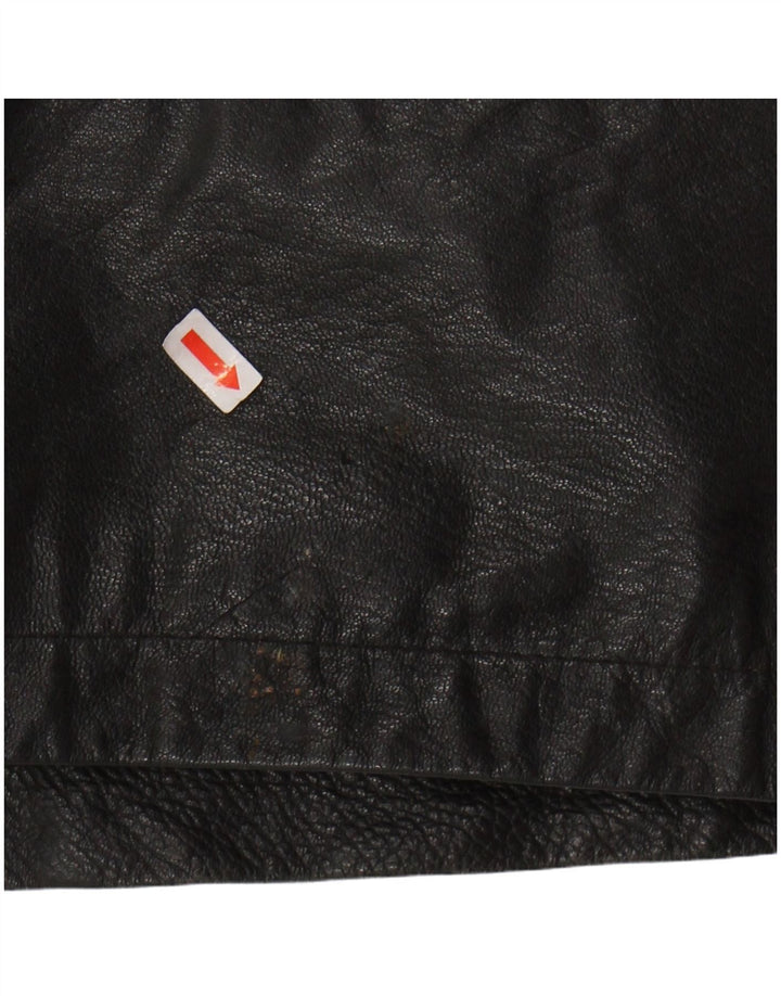 Jaqueta masculina de couro BARISAL IT 52 XL couro preto