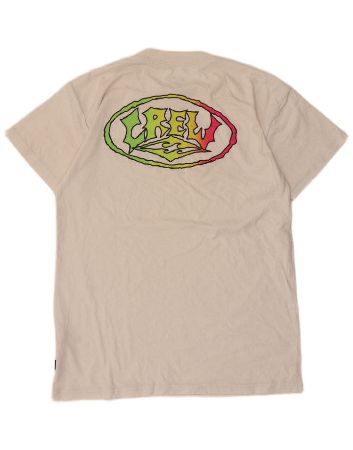 Camiseta masculina gráfica Billabong top pequeno algodão branco