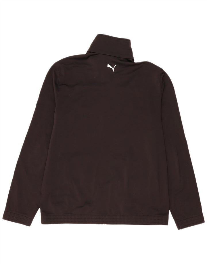 PUMA Mens Tracksuit Top Jacket Grande Preto Colorblock Poliéster