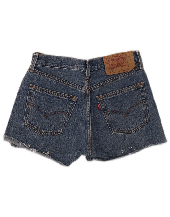 Shorts jeans feminino 501 da LEVI'S W28 azul médio