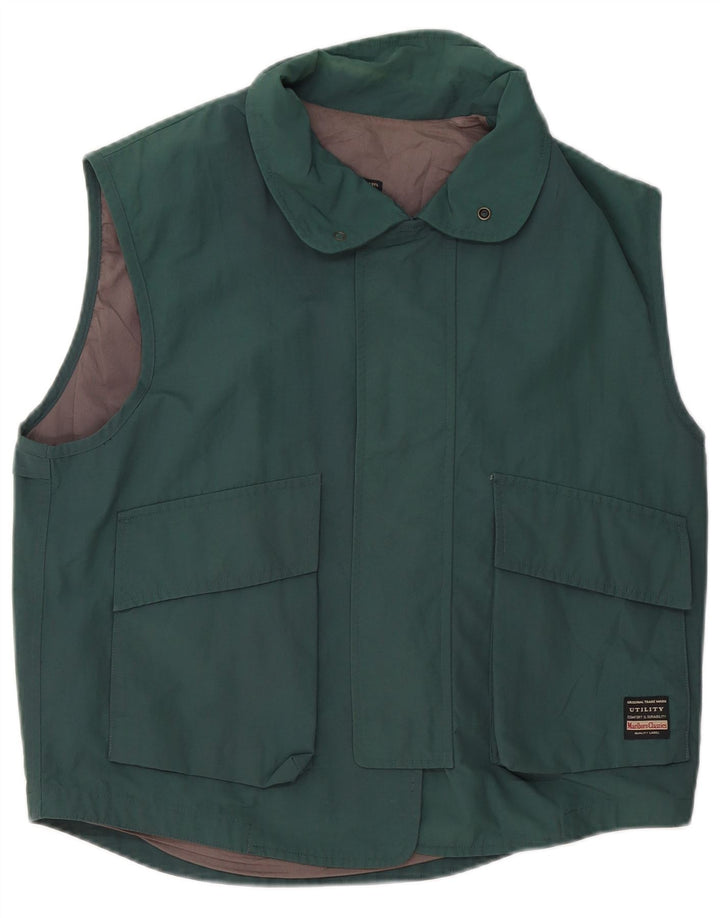 Marlboro Classics Masculino Utility Gilet UK 40 Grande Poliéster Verde