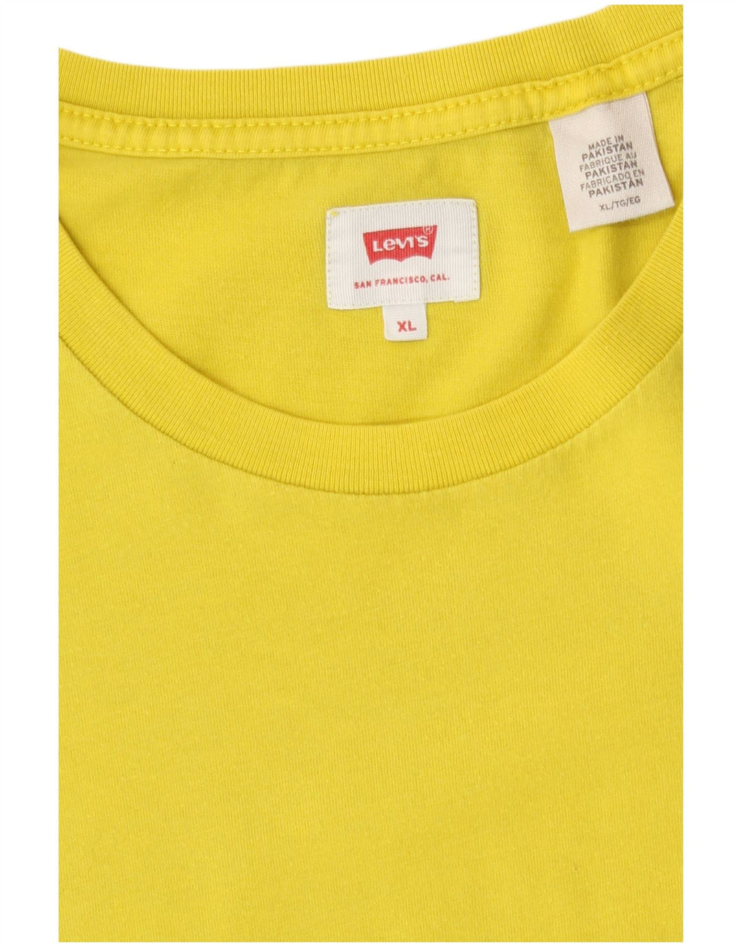 Camiseta masculina Levi's Top XL amarela