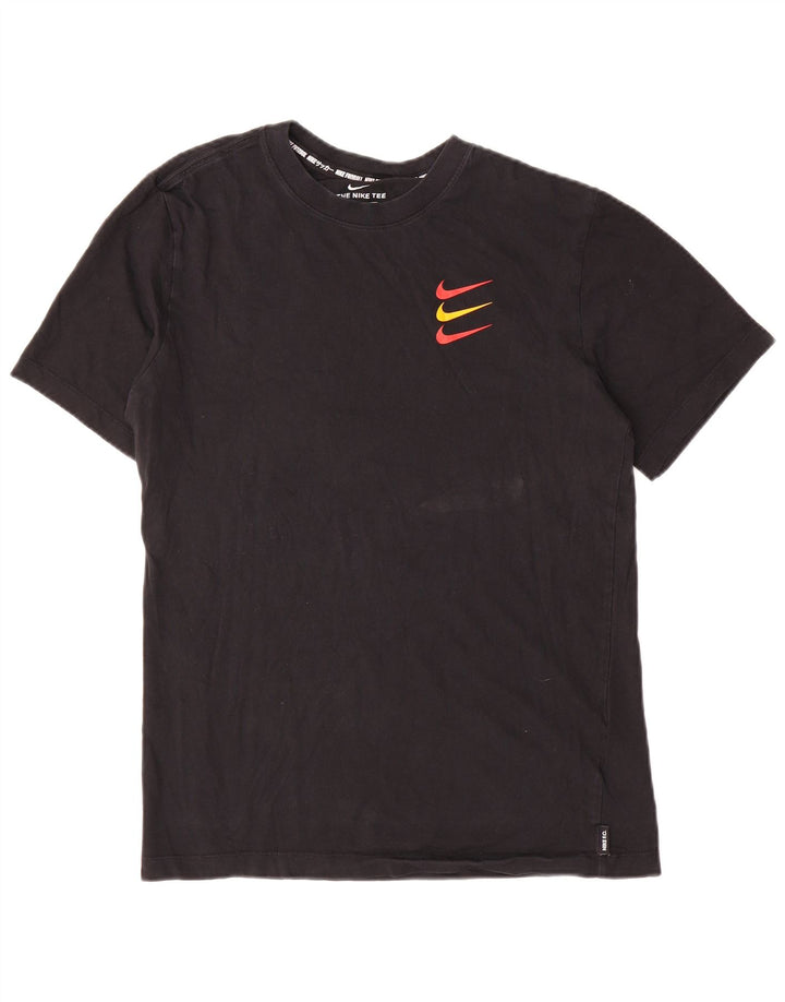 Camiseta masculina Nike Top pequeno algodão preto