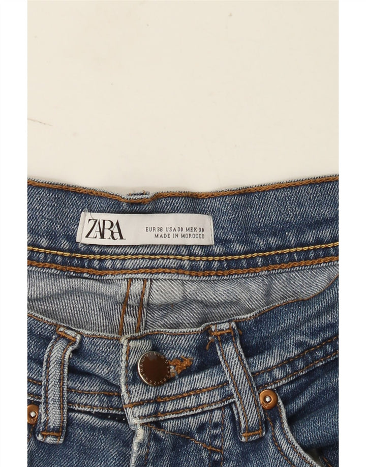 Zara Mens Slim Jeans EU 38 Pequeno W30 L28 Azul