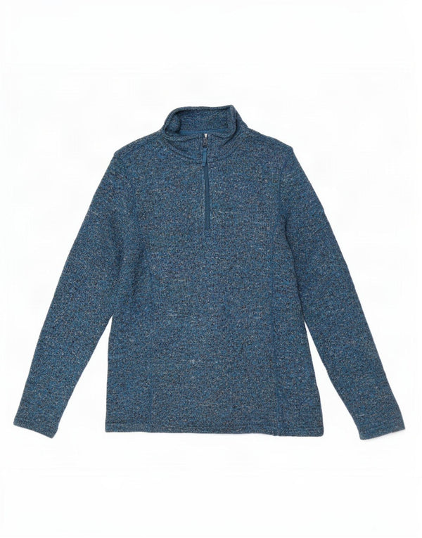 Mountain Warehouse moletom feminino jumper UK 12 médio azul manchado
