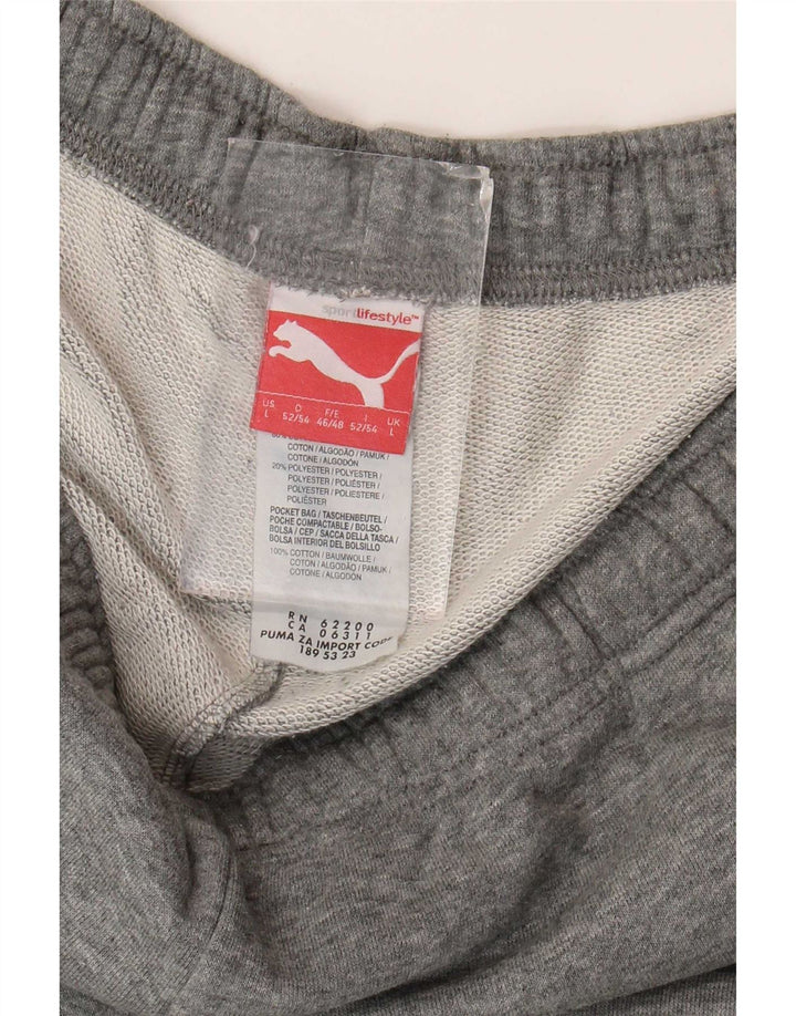 Calça de treino masculina Puma Joggers grande cinza
