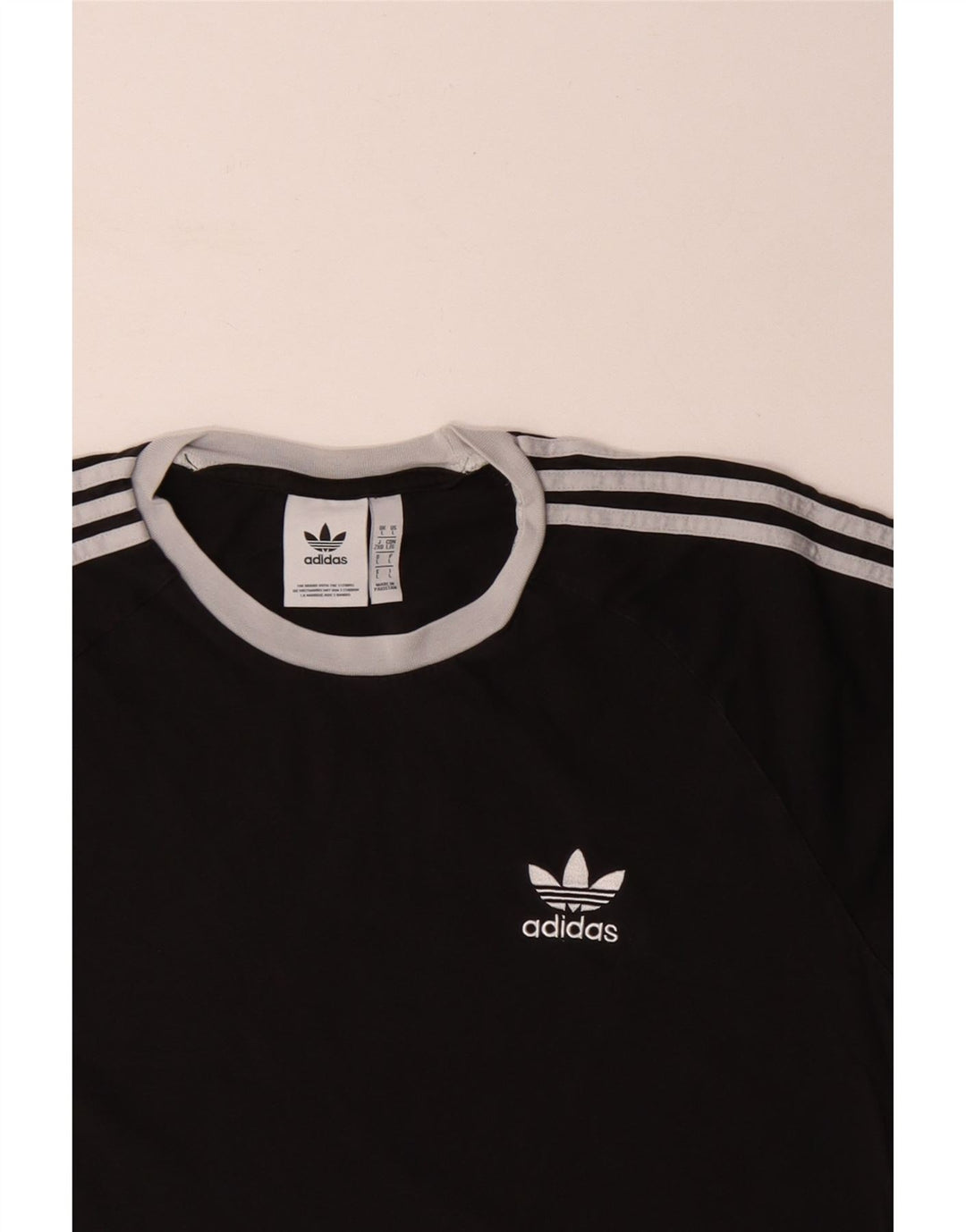 Camiseta masculina Adidas grande algodão preto