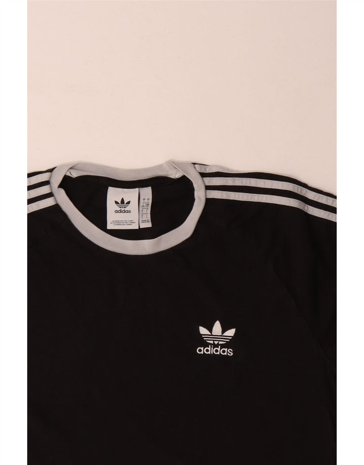 Camiseta masculina Adidas grande algodão preto