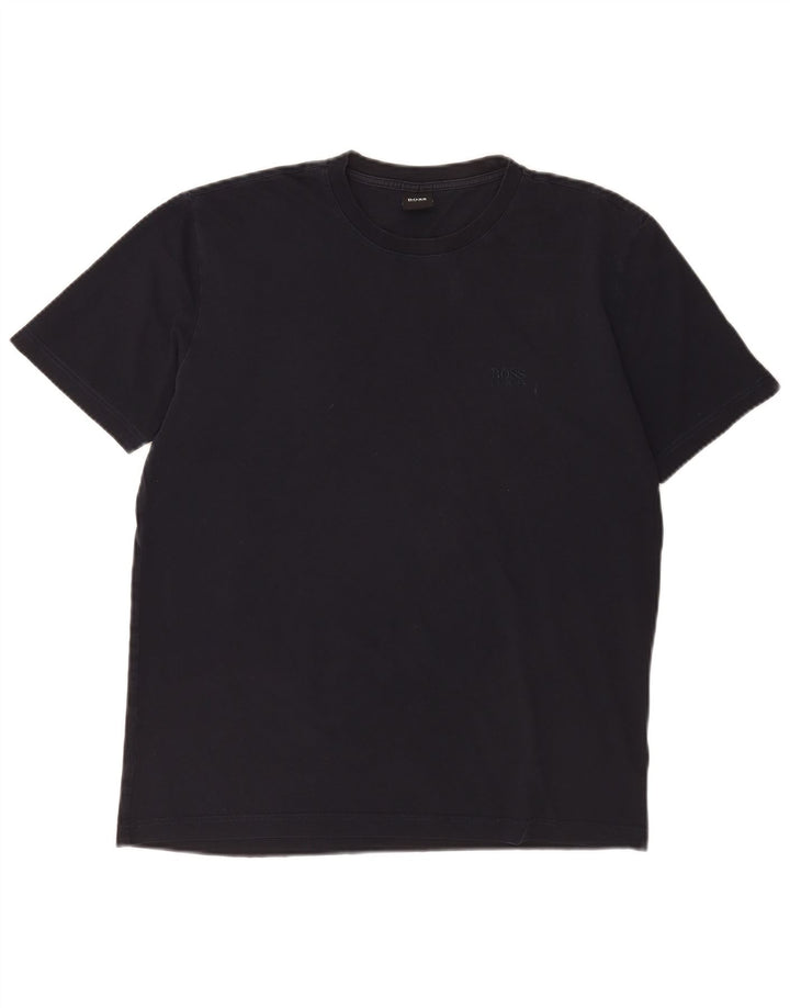 Camiseta masculina Hugo Boss grande azul marinho