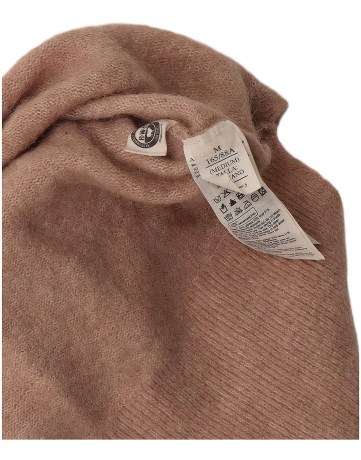 Suéter feminino com gola canoa ALL SAINTS Reino Unido 14 rosa médio