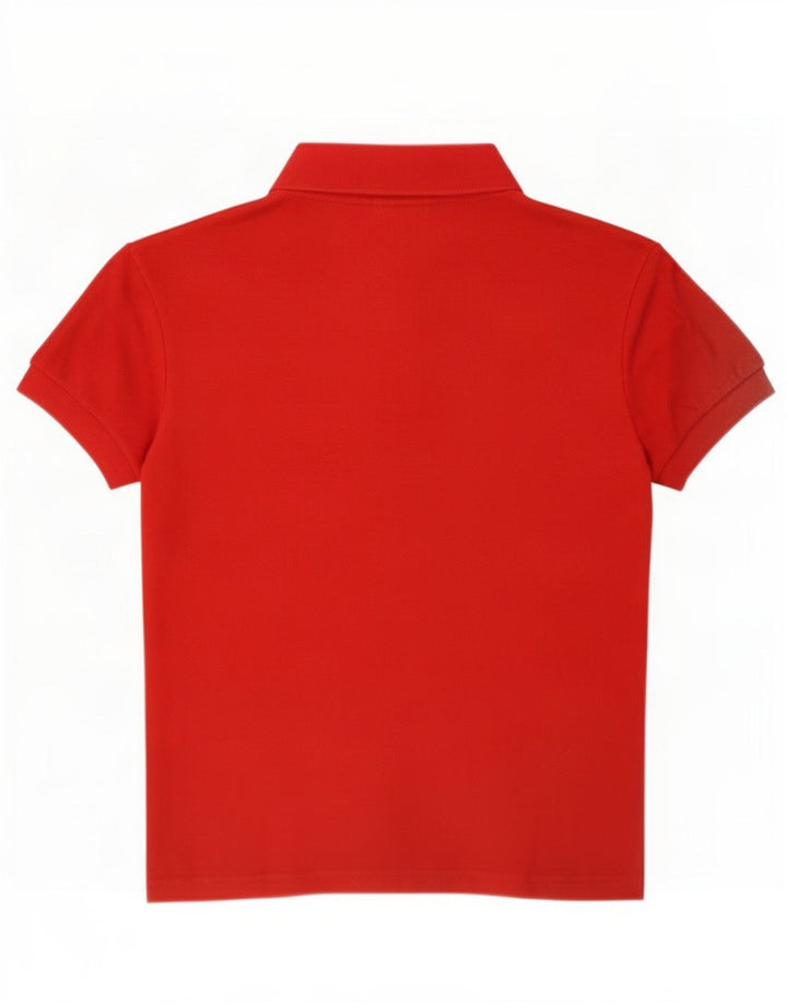 Camisa polo feminina Lacoste tamanho 40 algodão vermelho médio