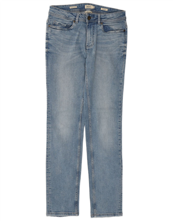 DACK'S Jeans Slim Feminino IT 44 Médio W30 L31 Azul Algodão