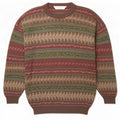 Suéter masculino St. Bernard com gola redonda XL de lã geométrica multicolorida