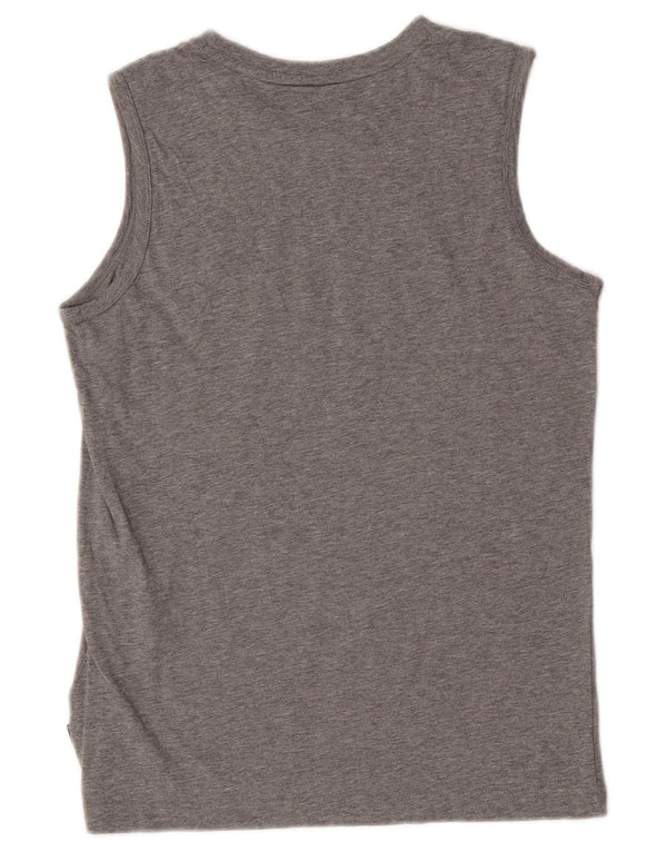 Puma Boys Graphic Vest Top 13-14 anos cinza manchado