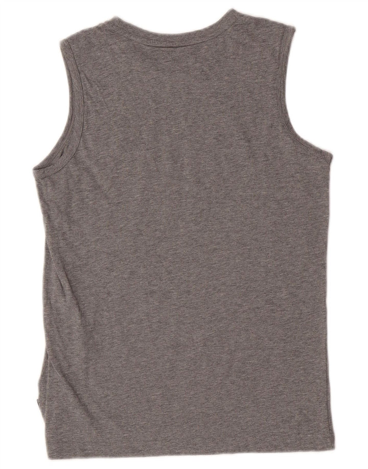 Puma Boys Graphic Vest Top 13-14 anos cinza manchado