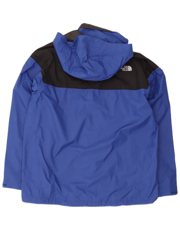 Jaqueta de chuva com capuz The North Face Mens Hyvent UK 42 XL azul colorblock