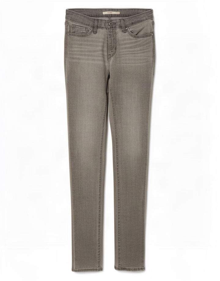 Calça jeans feminina Levi's 711 skinny W28 L32 cinza