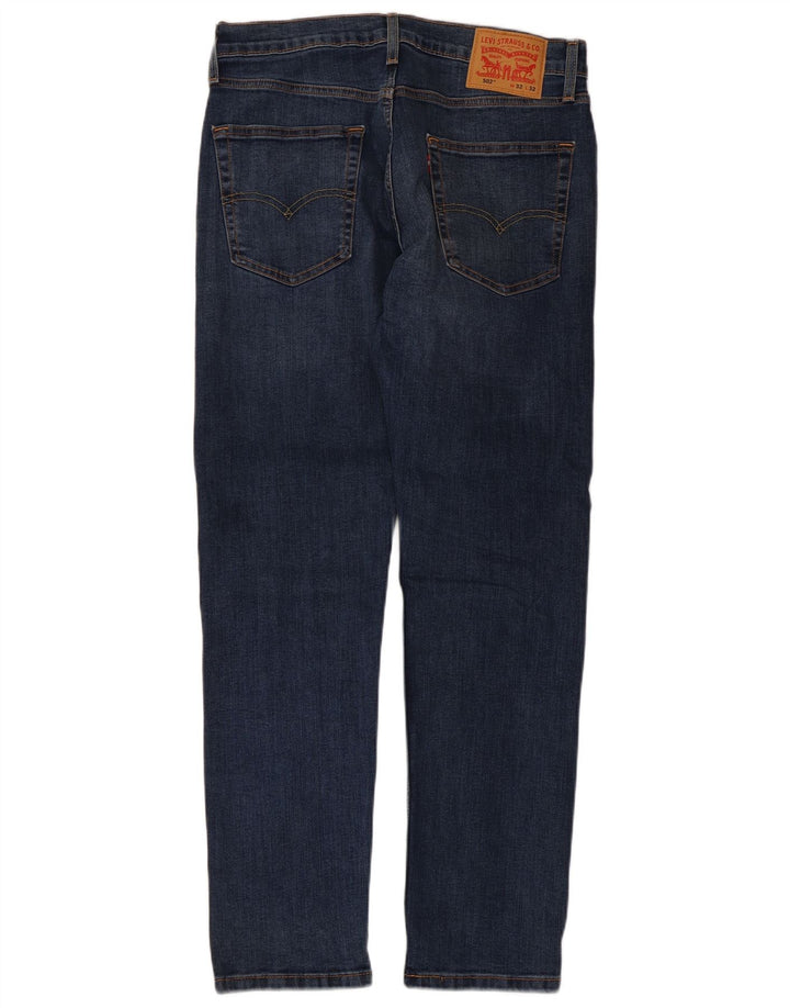Levi's Masculino 502 Tapered Jeans W32 L32 Azul Algodão