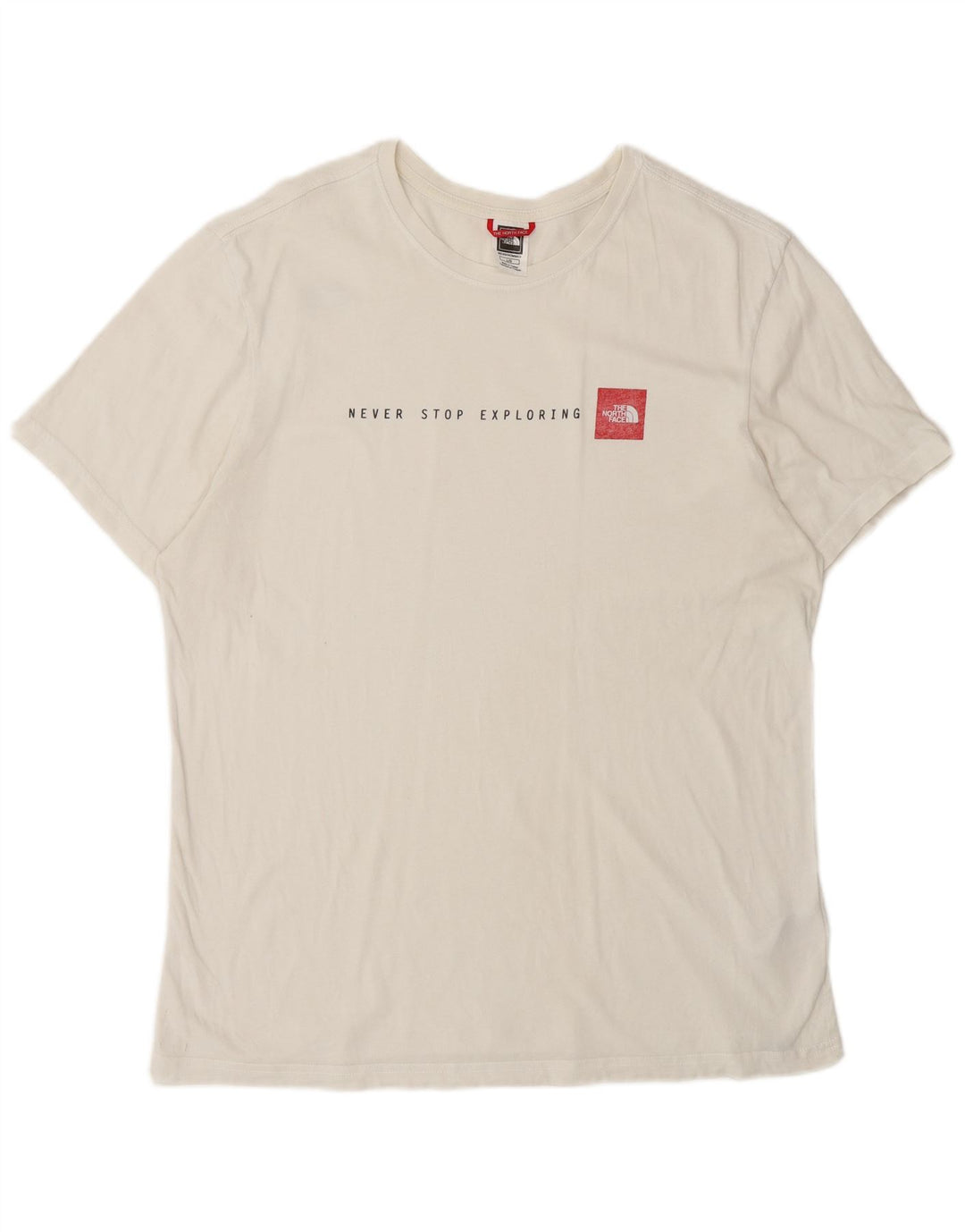 Camiseta gráfica masculina THE NORTH FACE top grande de algodão branco