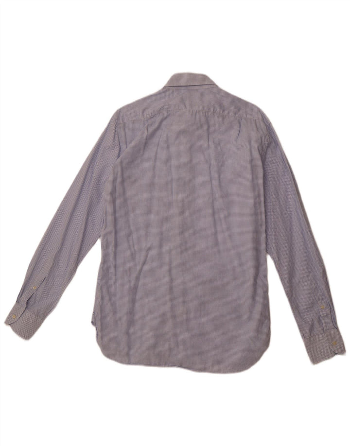 Camisa masculina BOGGI sob medida tamanho 40 15 3/4 xadrez azul médio