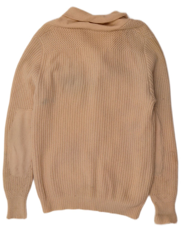 Suéter Cardigan Masculino Gas XL Lã Bege
