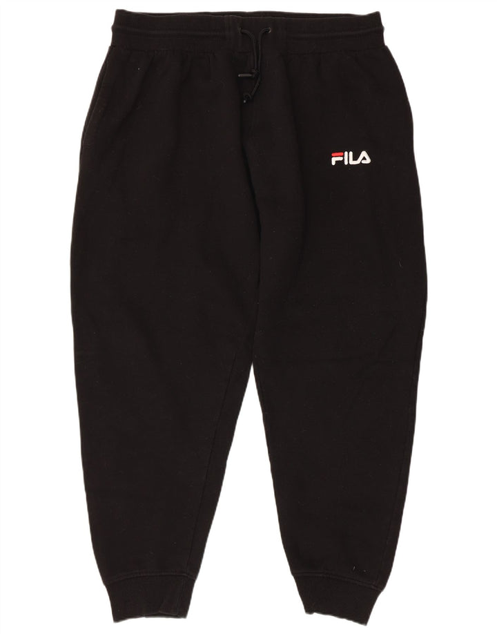 Calça de treino masculina FILA Joggers 2XL poliéster preto