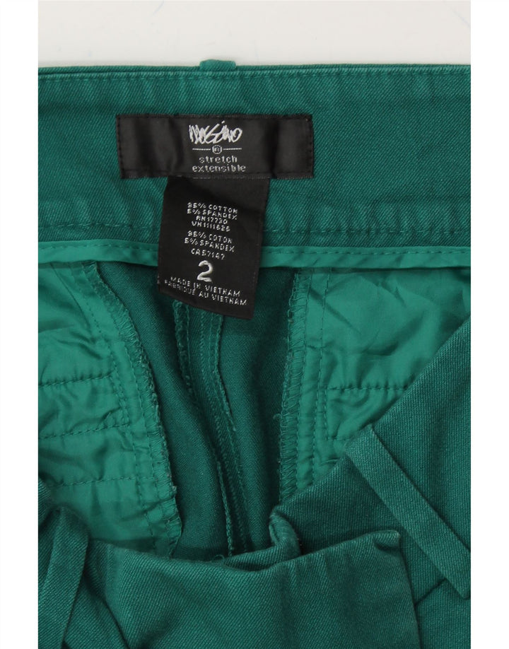 MOSSIMO Womens Slim Casual Trousers US 2 XS W29 L27 Green Cotton Vintage Mossimo and Second-Hand Mossimo from Messina Hembry 