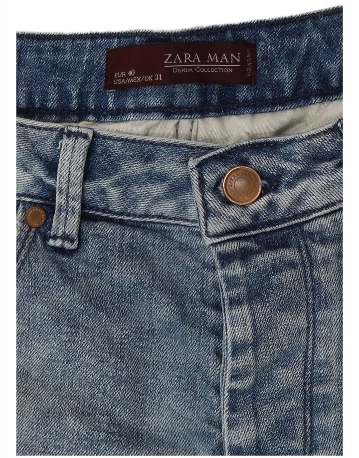 Zara Jeans Skinny Masculino EU 40 Médio W31 L28 Azul