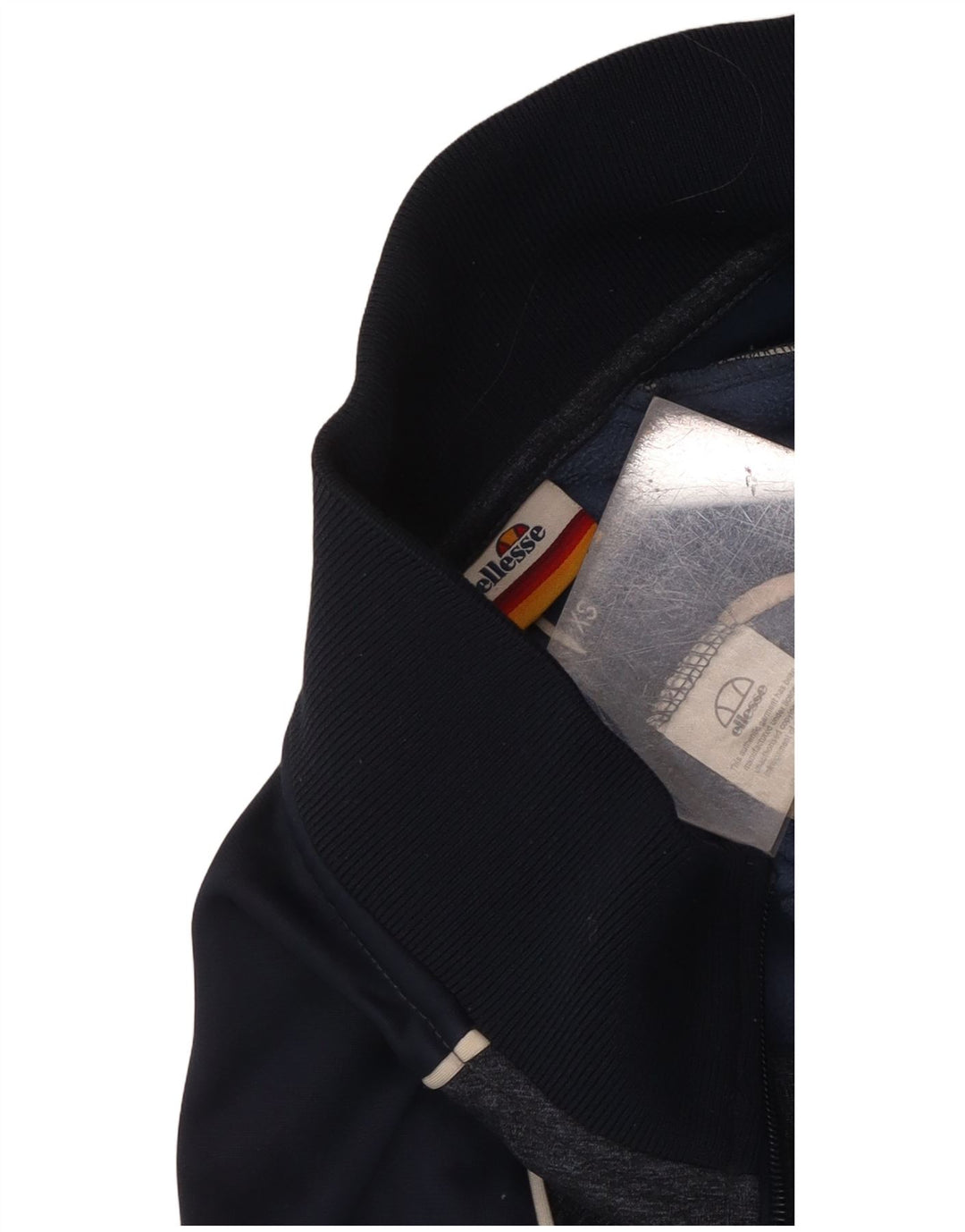 Ellesse Jaqueta masculina de agasalho XS azul marinho Colourblock poliéster