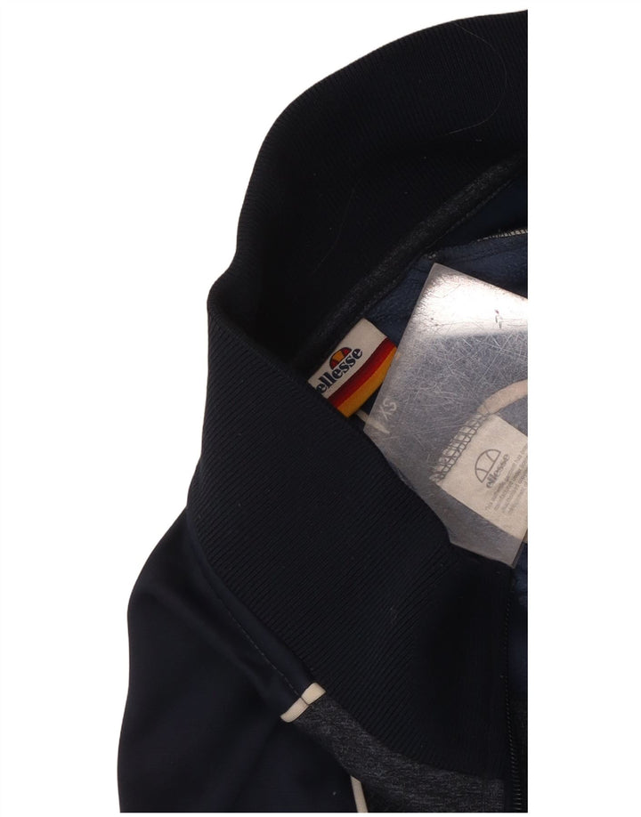 Ellesse Jaqueta masculina de agasalho XS azul marinho Colourblock poliéster